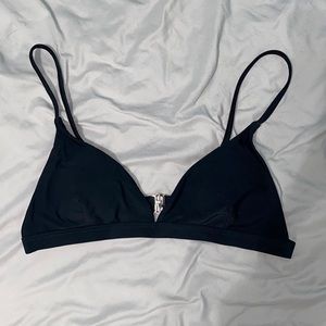 Black bathing suit top